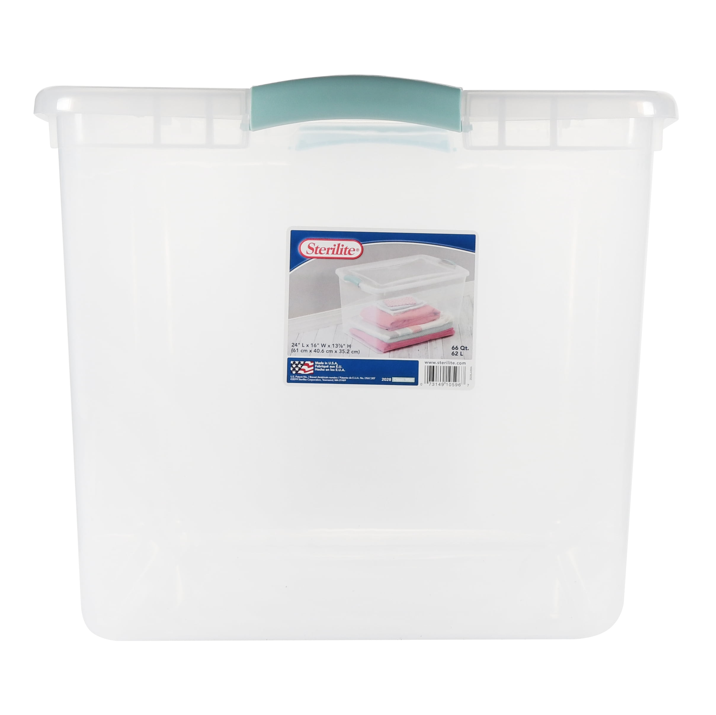 Sterilite, 66 Qt./62 L Latch Box, Classic Mint – BrickSeek