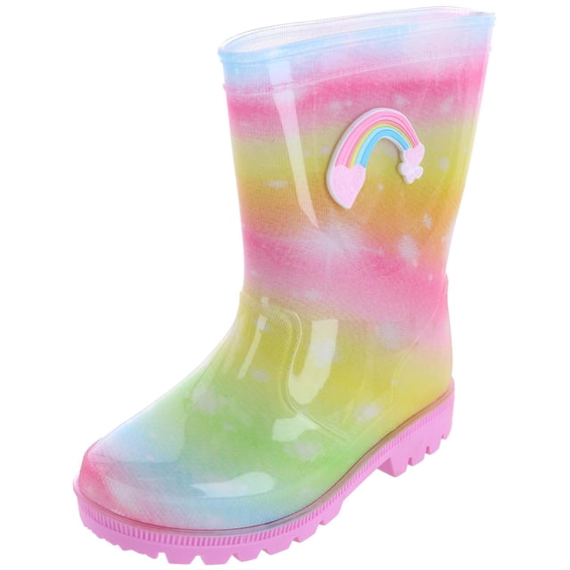 Laura Ashley Bottes de Pluie à Imprimé Arc-en-Ciel pour Enfant