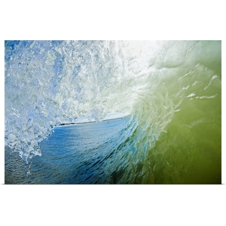 Great BIG Canvas | Rolled MakenaStock Media Poster Print entitled Hawaii, Maui, Maalaea, Wave Breaking At Legendary Surf (Best Surf Spots On The Big Island)