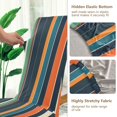 thumbnail image 5 of Yayeee 2 Pack Dining Chair Covers Stretch Parson Chairs Slipcovers Seat Protector, Navy Blue Stripes, 5 of 6