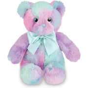 Bearington Lil' Gem Rainbow Tie Dye Plush Stuffed Animal Teddy Bear, 12"