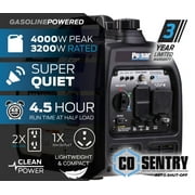 Pulsar 4000-Watt Super Quiet Gas Powered Inverter Generator with CO Sentry