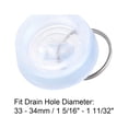 thumbnail image 4 of Uxcell Rubber Sink Plug, Clear Drain Stopper Fit 1-5/16" to 1-11/32" Drain for Bathtub Kitchen and Bathroom 3 Pack, 4 of 5