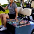 thumbnail image 2 of Jeiento Vintage Boho Flower Golf Cart Seat Covers Club Car Golf Cart Seat Towel Blanket Washable Golf Cart Accessories Fits for More 2 Person Seats Golf Carts, 2 of 5