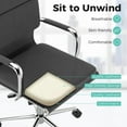 thumbnail image 5 of GVN Ergonomic Computer Chair with Rocking Backrest and Height, Home Office Desk Chairs with Adjustable Padded Seat for Home Office, Living Room, Study Room, Bedroom, Gray, 5 of 8
