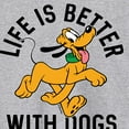 thumbnail image 3 of Mickey & Friends - Life Is Better With Dogs - Men's Long Sleeve T-Shirt, 3 of 5