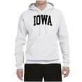 thumbnail image 2 of Wild Bobby State of Iowa College Style Unisex Hoodie Sweatshirt, 2 of 6