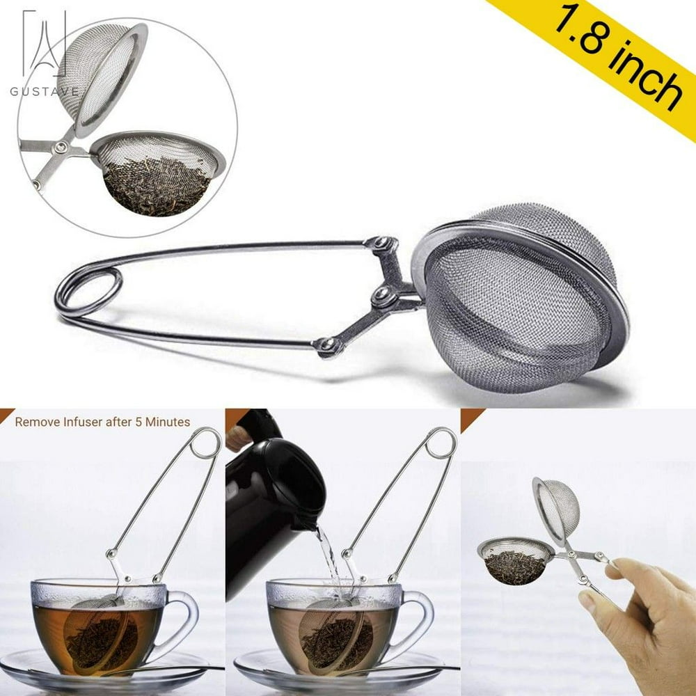 GustaveDesign 1.8 inches Stainless Steel tea strainer spoon with Handle
