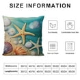 thumbnail image 5 of RUIYC Throw Pillow Covers Starfish and Seashell Summer Beach in Sea Caribbean Decor Pillow Cases Home Decorative Square Pillowcases, 5 of 5