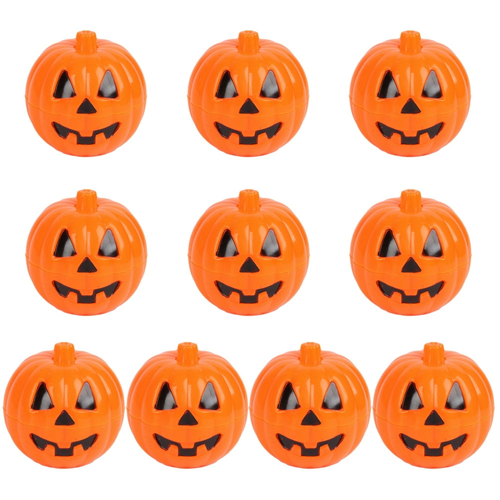 10 Jouets Sauteurs Halloween Tête De Citrouille - Cadeaux De Fête Pour Enfants, En EVA, Taille 7x3 Cm