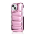 thumbnail image 6 of Mantto Puffer Phone Case for iPhone 15 Pro Max, Laser Glossy Down Jacket Touch Trendy Puffer Case for iPhone 15 Pro Max, Shockproof Scratch Resistant Slim Case for Women Men, Red, 6 of 9