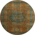 thumbnail image 1 of Ahgly Company Indoor Round Abstract Dark Green Abstract Area Rugs, 8' Round, 1 of 6