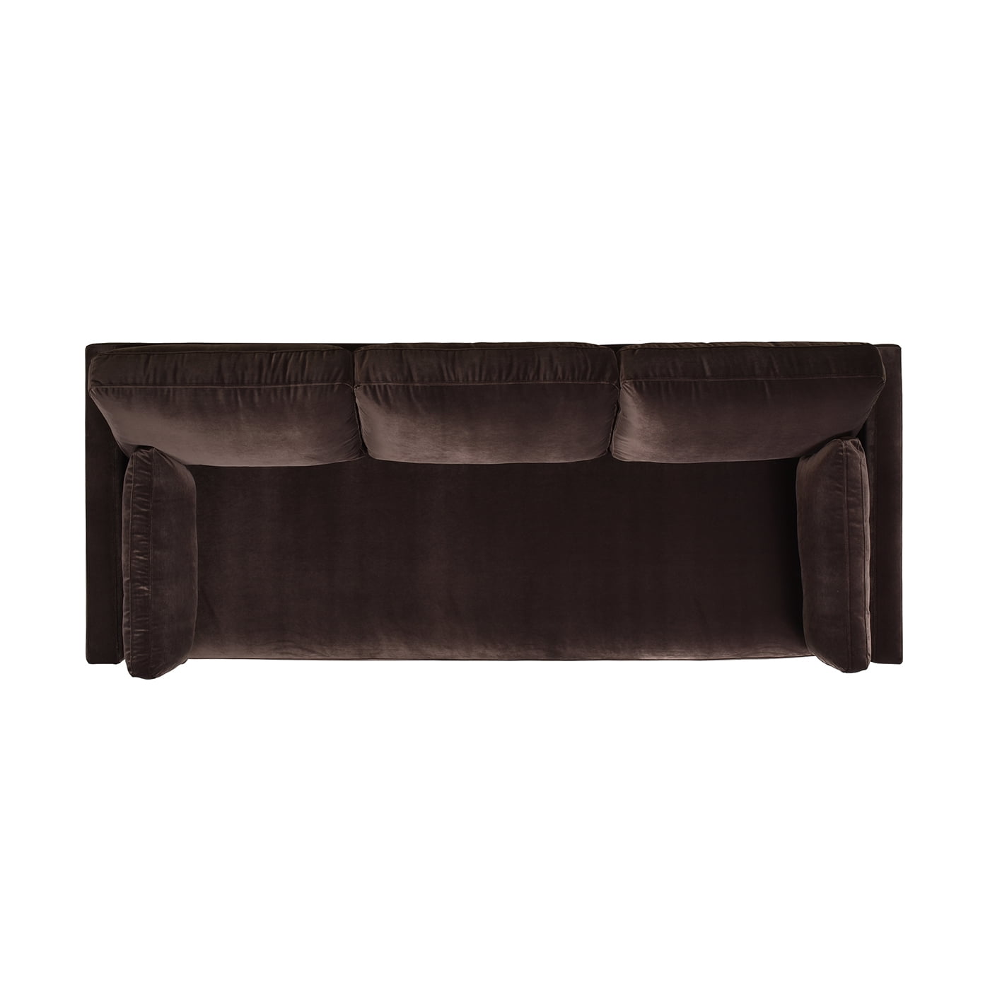 Jennifer Taylor Home Knox 84" Modern Farmhouse Performance Velvet Living Room Sofa Couch in Deep Brown