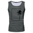 thumbnail image 4 of XZNPDUCQ Men's Tank Tops Quick Dry Workout Swim Beach Shirts Sleeveless Shirts for Bodybuilding Gym Fitness Training XXL,Dark Gray, 4 of 5