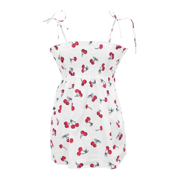 Milisten Girls Cotton Sundress Breathable Dress Casual Style for Play and Everyday Wear