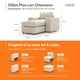 thumbnail image 2 of Sillón Individual Seccional Adapti Modular Moderno Reposabrazo Ancho + Otomano Beige Ostra, 2 of 9