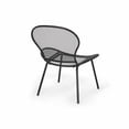 thumbnail image 6 of Kreighton Modern Outdoor Iron Club Chair, Set of 2, Matte Black, 6 of 9