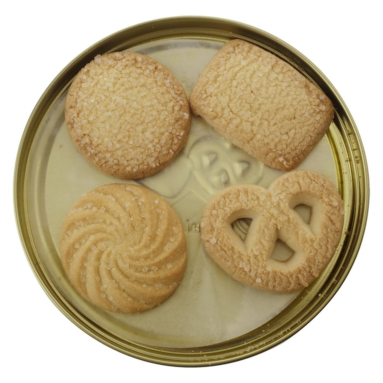 Original Gourmet Christmas Butter Cookies Gift, Holiday Cookie Tin