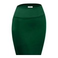 thumbnail image 2 of INC International Concepts Women's Solid Scuba Pencil Skirt Green Size Medium, 2 of 3