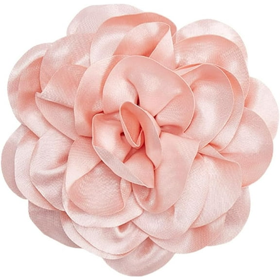 1pc Flower Polyester Brooches with Iron Pins Misty Rose 198mm