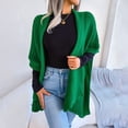 thumbnail image 4 of Vedolay Women's Knit Cardigan Sweater Button Down Long Sleeve Soft Knit Cardigan Coat 2023 Green,2XL, 4 of 5