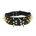 thumbnail image 2 of Spiked Studded Leather Collars for Dogs Chain, 2 of 9