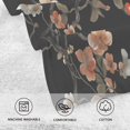thumbnail image 5 of Yayeee 100% Cotton Hand Towels for Bathroom 16" x 28" Soft Absorbent Kitchen Towel, Black Flowers, 5 of 7