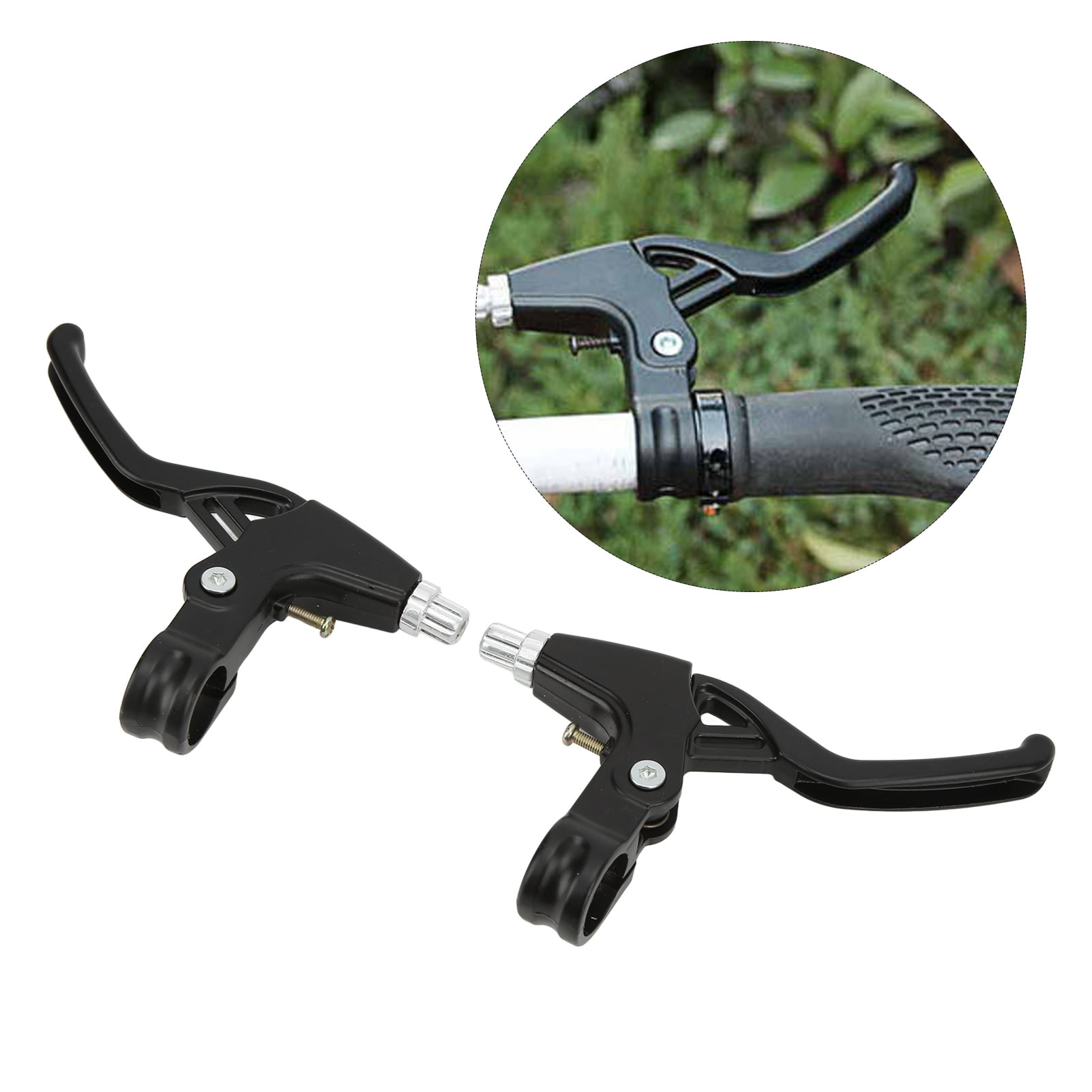 Zaqw Bicycle Accessory Bike Brake Lever 2Pcs Bike Brake Lever Aluminum Alloy Black Hard Thick Durable Speed Change Bicycle Handle Walmart