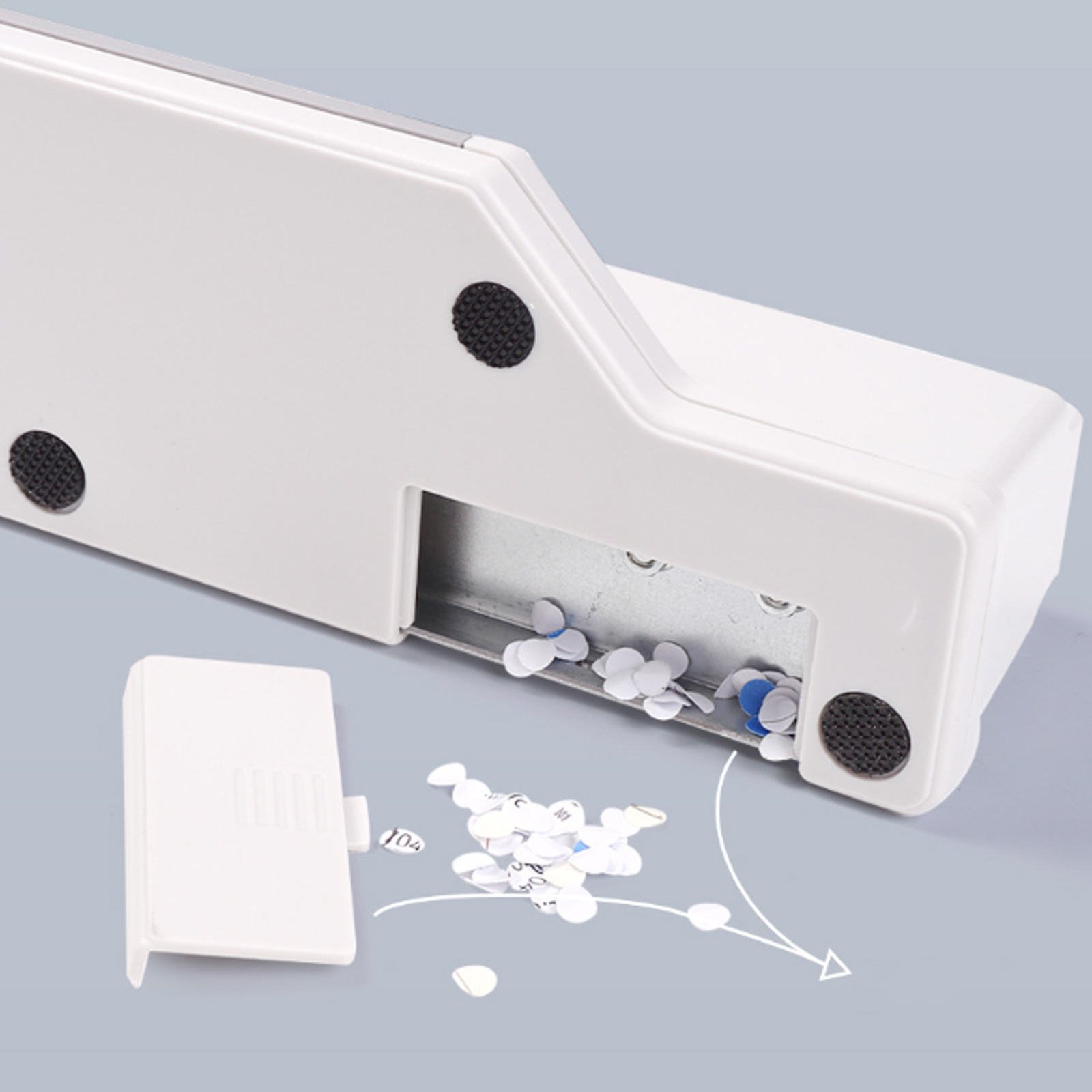30 Holes Punchersliding Paper Hole Puncher, 30 Holes Punches Manual Paper Puncher for Looses Leaf Sheets Office Supplies