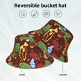 thumbnail image 2 of Honeii Frogs and Mushrooms for Unisex Bucket Hat Waterproof Rain Hat Reversible Shiny Rave Bucket Hat for Concert Festival Boonie Cap, 2 of 6