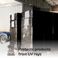 thumbnail image 2 of SSBM UVI Protection Black Plastic Hand Stretch Wrap 18 Inch x 1500 Feet 8 Rolls 80 Gauge Shrink Film for Shipping Moving, 2 of 6