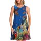 thumbnail image 1 of Disketp Colorful Coral Reef para Vestido sin Mangas para Mujeres, Vestidos de Verano para Mujeres, Casual y Holgado para la Playa, 1 of 7
