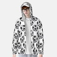 thumbnail image 4 of Fotbe Happy Soccer Men's Women's UPF 50+ Sun Protection Jacket Hooded Cooling Shirt with Pockets Hiking Outdoor Performance-, 4 of 9