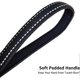 thumbnail image 2 of Padded Handle Dog Lead, 1.2m x 2.5cm Durable Reflective Nylon Dog Leash for Large, Medium Dogs, Black, 2 of 5