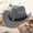 Grey, variant on HNMKIU Western Cowboy Jazz Bowler Hat with Unique Cow Head Embellishment for Ethnic Style RD3,S