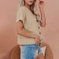 thumbnail image 4 of gbyLJF Turtle Necks Tops for Women Shirts Casual Women See Through Tops for Women Country Concert Tops Beige S, 4 of 7