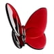 thumbnail image 3 of Figura de mariposa de cristal, figura de mariposa voladora coleccionable, estatua de animal Rojo, 3 of 9