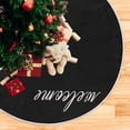 thumbnail image 5 of FMSHPON Skeleton Welcome Xmas Christmas Tree Skirt Stand Mat for Holiday Party Decoration Indoor Outdoor 48 inches, 5 of 6