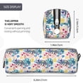 thumbnail image 3 of Yiaed Colorful Chameleons Print Leather Pencil Case - Leather Pen Pencil Holder - Elegant & Practical Pencil Pouch for Work & Office, 3 of 7