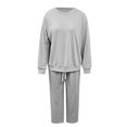 thumbnail image 5 of Valentine's Day Sweatsuits Women 2 Piece Outfit Jogger Set Sweatshirt Top and Loose Fit Wide Leg Pants Tracksuit Set Trouser Suit Casual Fitness Set Sports Suit, 5 of 5