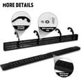 thumbnail image 2 of Crew Cab Running Boards for 2019-2024 Chevy Silverado/GMC Sierra 1500, 2020-2024 2500HD 3500HD Black Aluminum Alloy Side Steps Rails Nerf Bars, 2 of 4