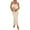 Beige, variant on Women's Summer Bodycon Maxi Tube Dress Ribbed Strapless Side Slit Long Going Out Casual Elegant Party Dresses