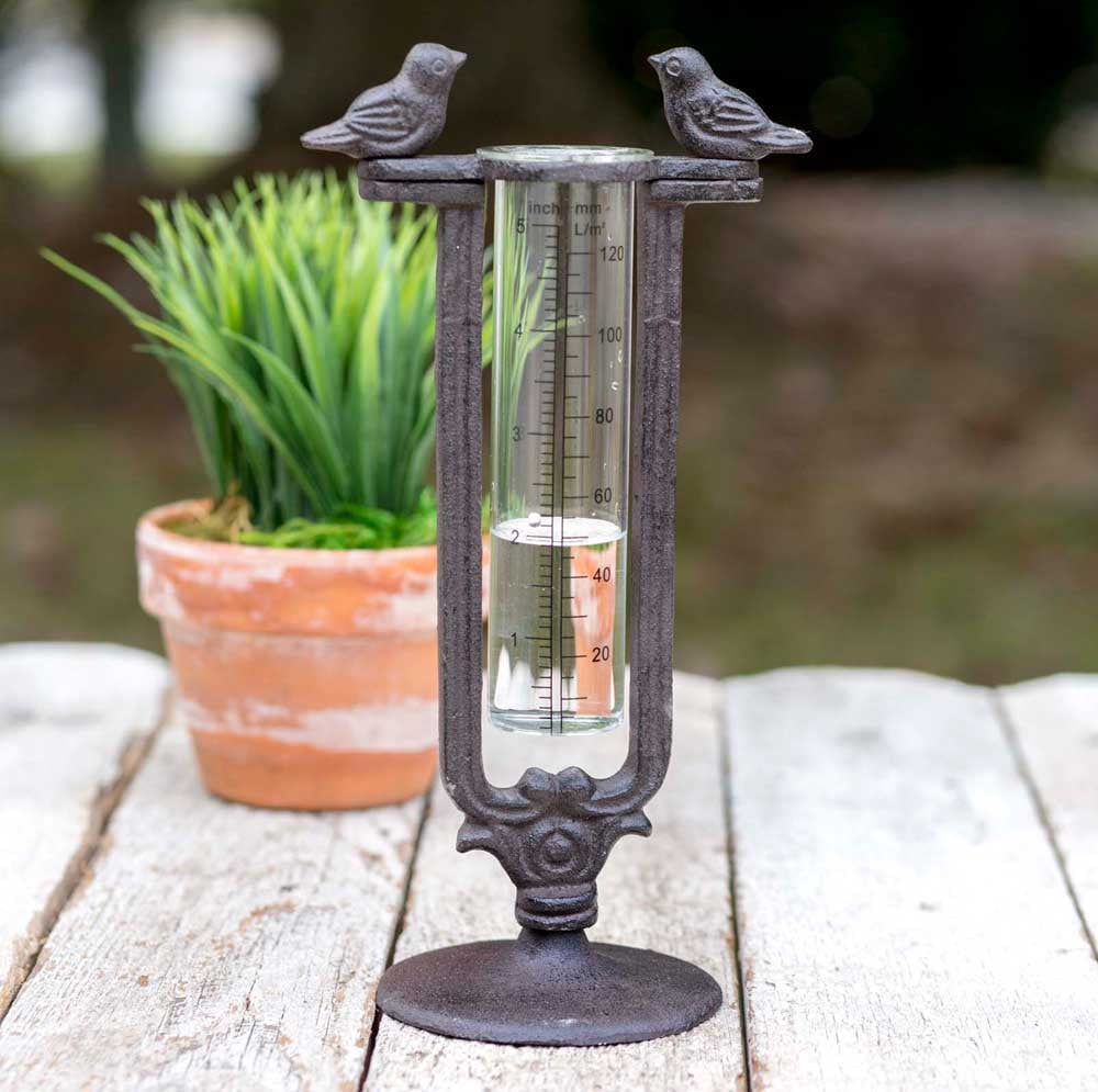 Two Birds Tabletop Rain Gauge