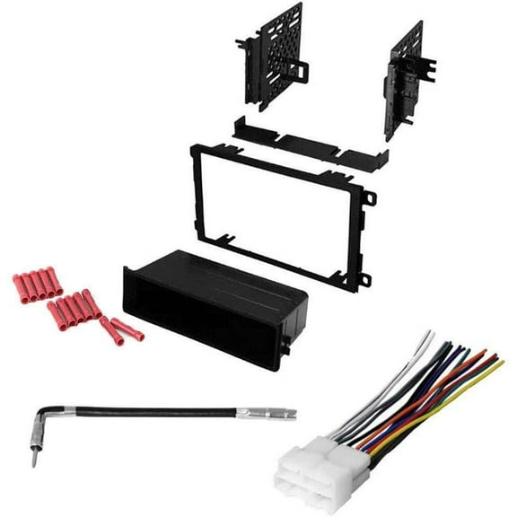 GSKIT676 Car Stereo Installation Kit for 1993-1996 Cadillac FLEETWOOD - in Dash Mounting Kit, Wire Harness, Antenna Adapter for Single or Double Din Radio Receiver