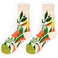 thumbnail image 2 of Penkiiy Middle Socks for Men Unisex Printing Towel Bottom Socks FashionLong Sock Comfortable Socks Green Socks, 2 of 4