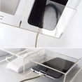 thumbnail image 3 of VANCORE Clear Wall Mounted Charging Phone Holder Smart Phone Station TV Remote Control Holder Clear Wall Box for Phone, 3 of 5