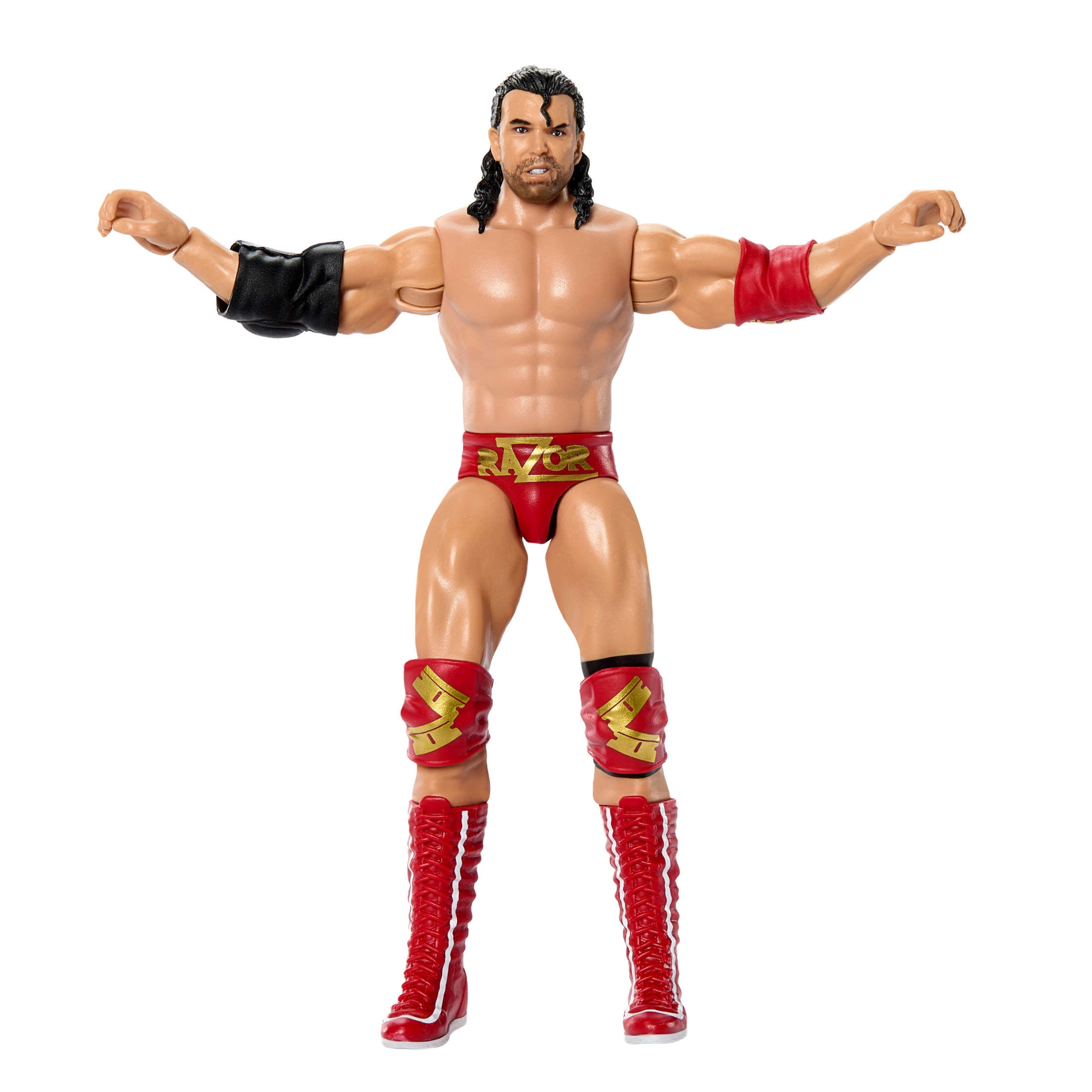 WWE Razor Ramon Action Figures, 6-inch Collectible Superstars with Articulation (Styles May Vary)