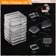 thumbnail image 3 of Uxcell 20 Pcs 25mm Soportes de Monedas de Dólar Plateado Cubiertas de Plástico Acrílico Clear Suministros de Colección de Monedas, 3 of 6