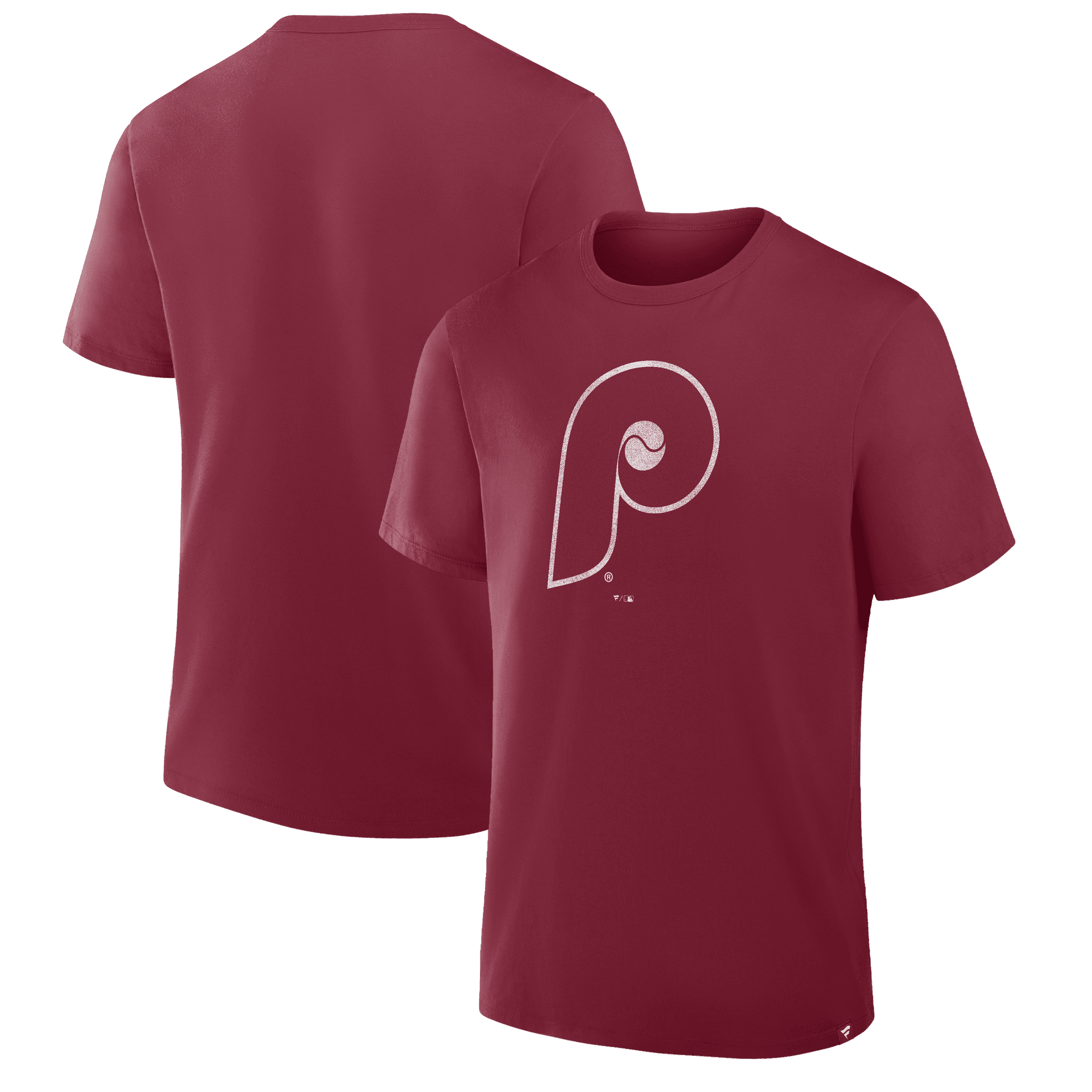 Men's Fanatics Burgundy Philadelphia Phillies Vintage Logo Legacy T-Shirt