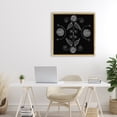 thumbnail image 3 of Stupell Industries Eclectic Curved Fractals & Leaves Gold Floating Frame Canvas Art, 25 x 25, by El Perkin, 3 of 8